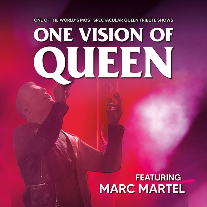Vierkant Marc Martel, Queen, One Vision of Queen